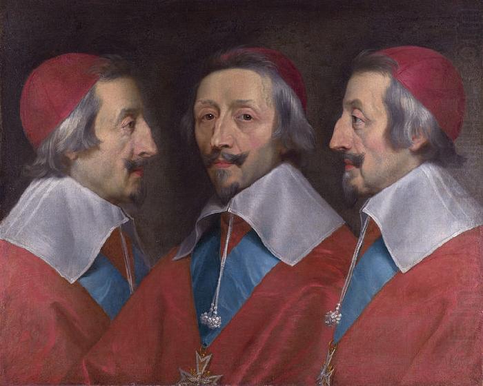 Philippe de Champaigne Triple Portrait of Cardinal de Richelieu china oil painting image